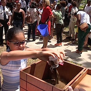 Une stèle à St-Paul et de la terre pour Verdun